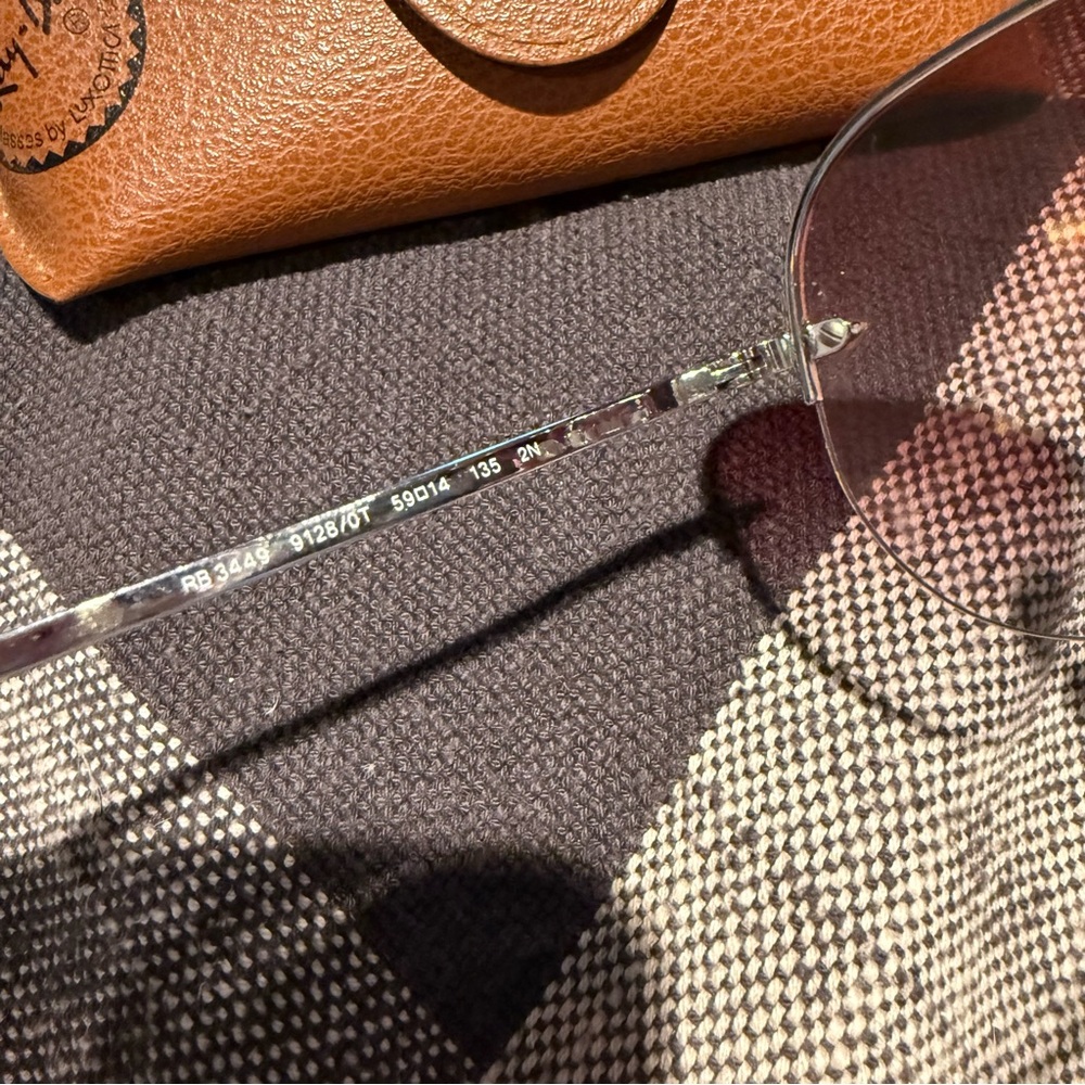 Ray-Ban Brown Aviator Sunglasses - Picture 5 of 10
